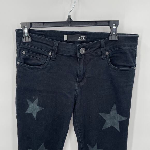 Kut from the Kloth Mia Toothpick Skinny Star Print Jean // 4 - Picture 4 of 10